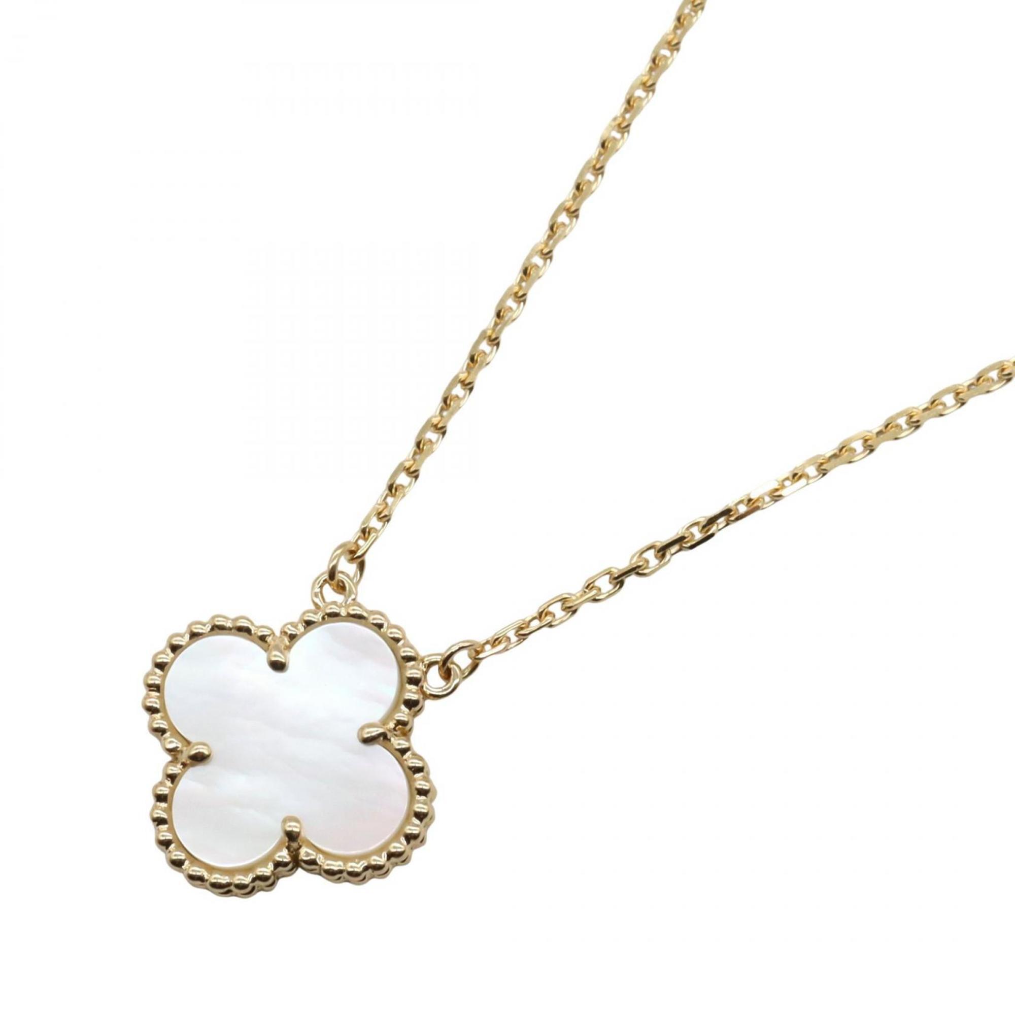 Van Cleef & Arpels Vintage Alhambra Necklace, 18k Yellow Gold With Mother-Of-...